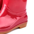 thumbnail image 4 of Boot Womens Rain Boots Fashion Antiskid Short Rain Boot Round Head Radian PVC Plastic Rain Boots, 4 of 5