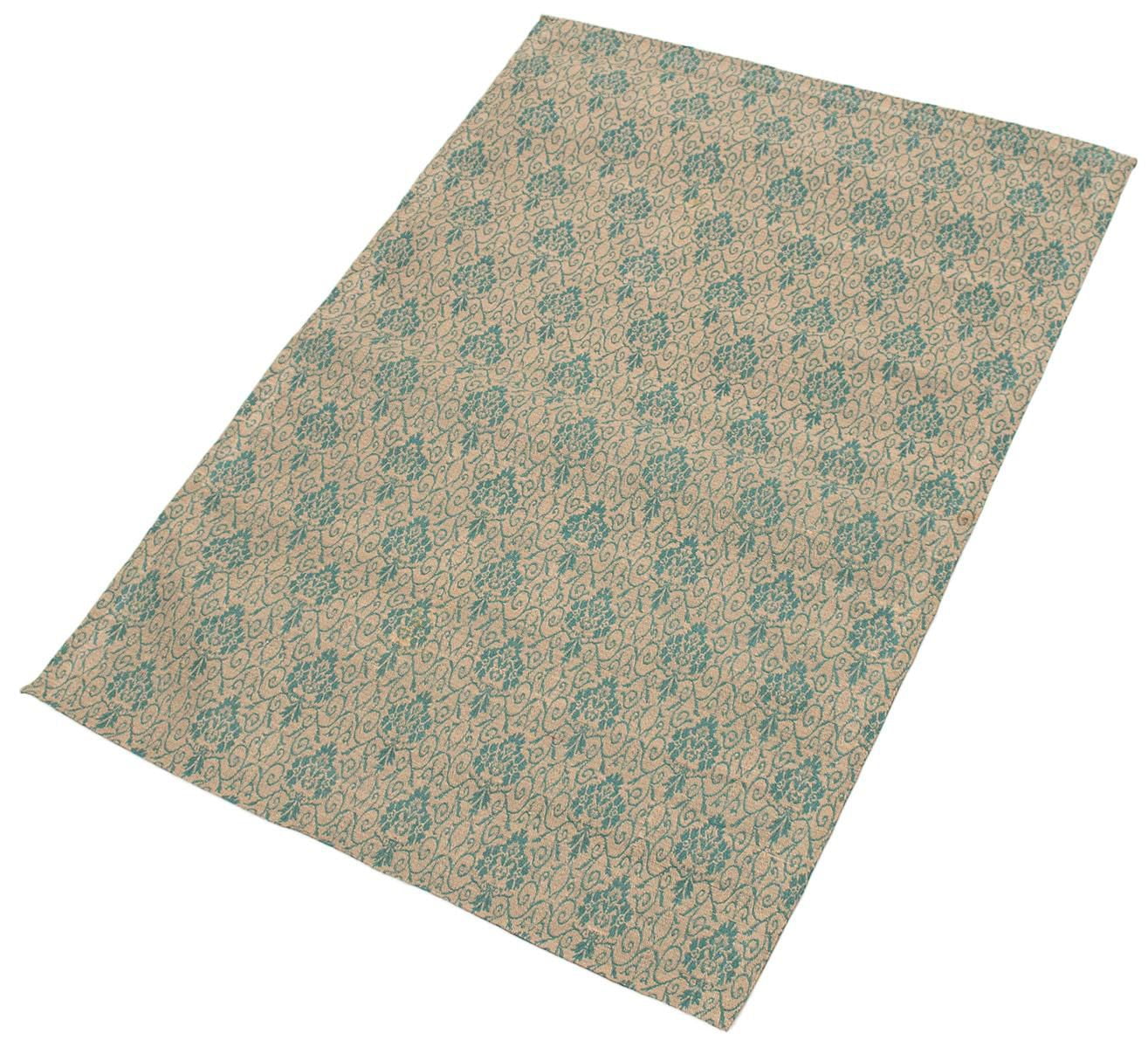 ECARPETGALLERY 4'9" x 6'9" Transitional Collage Handmade Area Rug for Living Room, Dining Room and Bedroom in Brown