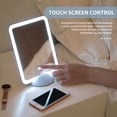thumbnail image 3 of Amdohai Miroir de Maquillage à DEL Écran Tactile Luminosité Réglable Miroir de Meuble-Lavabo USB, 3 of 7