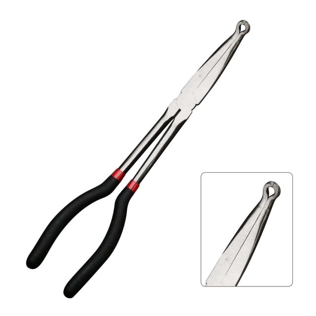 Nilvkv Extended Pointed Nose Pliers Extended Handle Pliers Automotive Plug Disassembly Pliers