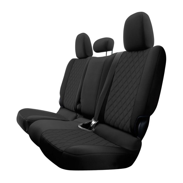 For 2020-2024 Jeep Gladiator FH Group Neoprene Waterproof Custom Fit Car Seat Covers - Rear Set Black