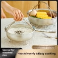 thumbnail image 4 of Dvkptbk Steamer 304 Stainless Steel Dense Hole Drainage Basket Vegetable Washing Basket Rice Cooker Rice Soup Separation and Water Separation Rack Kitchen Gadgets, 4 of 5