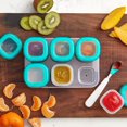 thumbnail image 2 of OXO Tot - Plastic Baby Blocks - Freezer Storage Containers - Teal, 2 of 5