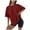 Wine, variant on VJATTWR Oversized Tshirt Women Women Crew Neck Fitted Shirt Basic Tops Short Sleeves Summer T Shirt Tops Classic T Shirt Tee Xxl