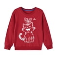 thumbnail image 4 of RXIRUCGD Automne et Hiver Moyen Grandes Filles Garçons Imprimé Cœur Chandail à Manches Longues Haut ( Rouge, Taille : 5 Ans ), 4 of 4