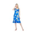 thumbnail image 4 of Hawaii Hangover Robe Sirène Hawaïenne à Volants pour Femme G Hibiscus Bleu, 4 of 5
