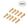 thumbnail image 1 of 50 PCS/Set Tuning Peg Screws Tuning Key Machine Heads Tuner Mounting Screws for Electric /Acoustic Guitar Bass (Golden), 1 of 7