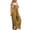 Yellow, variant on Women's Casual Pocket Strap Solid Playsuit Button Long Jumpsuit - Sleeveless, Loose Fit