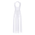 thumbnail image 4 of RUNQHUI Robe de Danse Lyrique Longue pour Femme, Superposition Torsadée, Danse Moderne Contemporaine, Blanche, TG, 4 of 7
