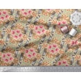 thumbnail image 3 of Soimoi Rayon Fabric Floral,Hummingbird & Squirrel Animal Print Fabric by Yard 42 Inch Wide, 3 of 3