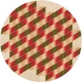 thumbnail image 1 of Ahgly Tapis d'Intérieur Lavable en Machine Carré Acajou Brun, 3 Pieds Carré, 1 of 7