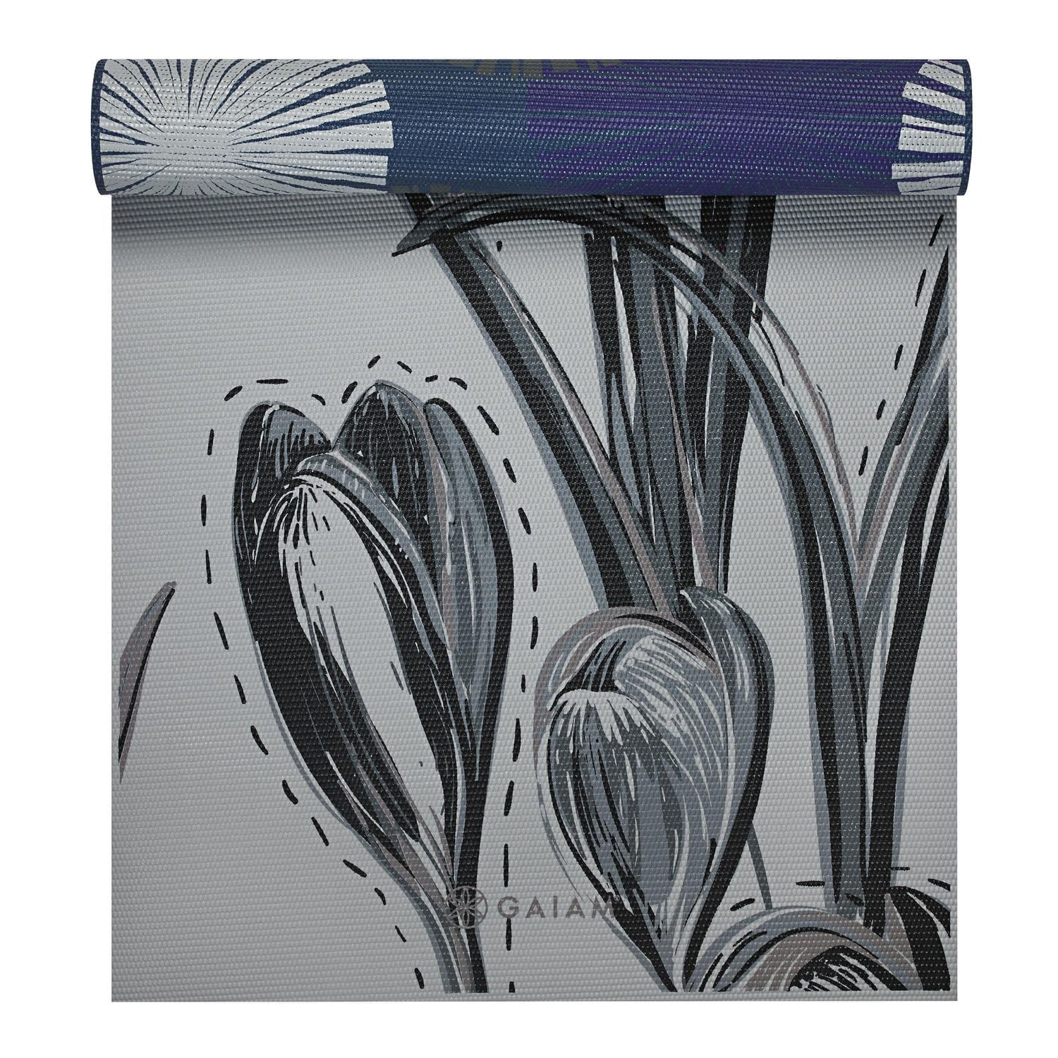 Gaiam 6mm Premium Reversible Print Yoga Mat - Subtle Bloom