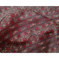 thumbnail image 4 of oneOone Silk Tabby Fabric Leaves & Floral Block Decor Fabric Printed BTY 42 Inch Wide, 4 of 4