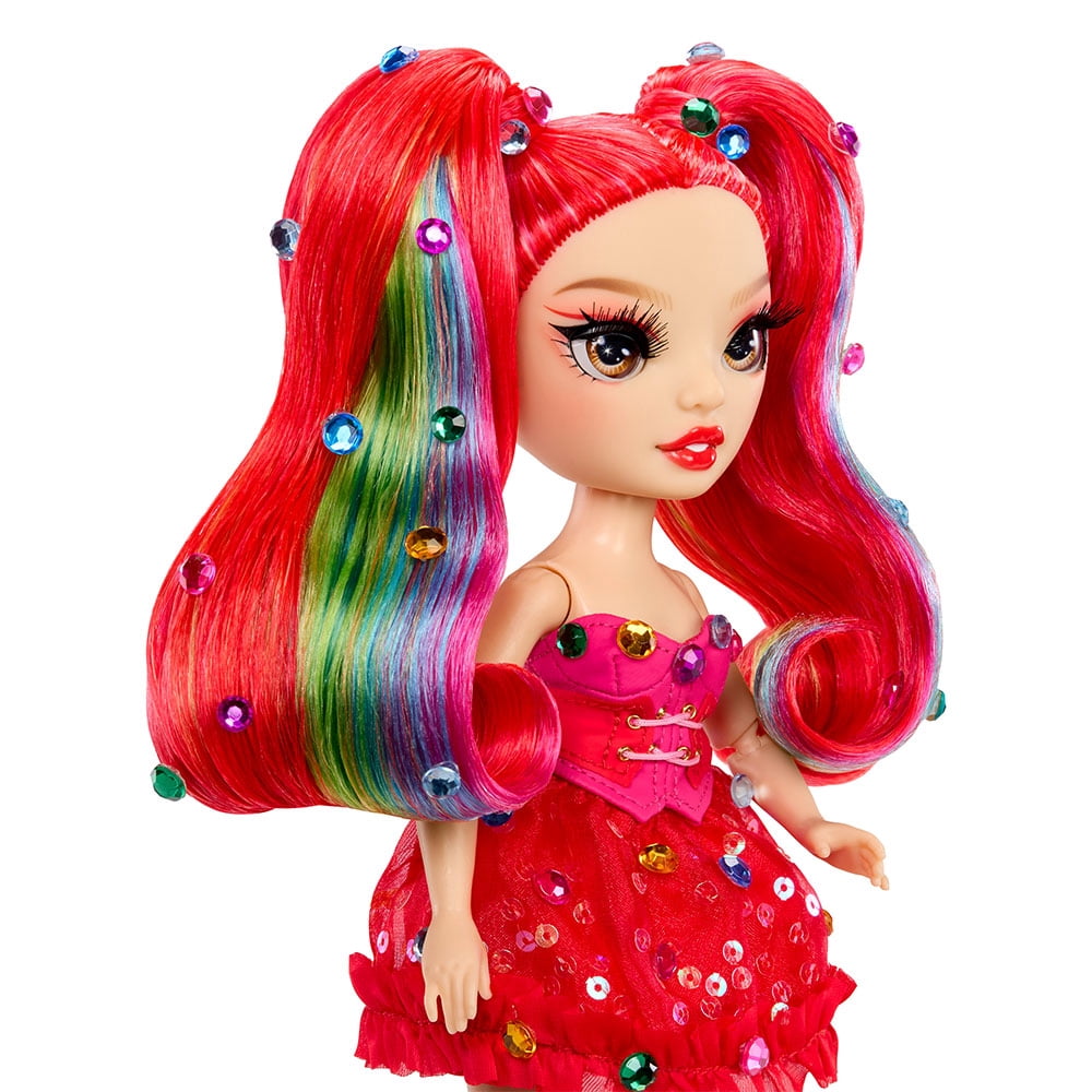 Poupées-mannequins Rainbow High Be Dazzling - Vivienne Rouge (rouge) avec appareil à strass et gemmes scintillantes
