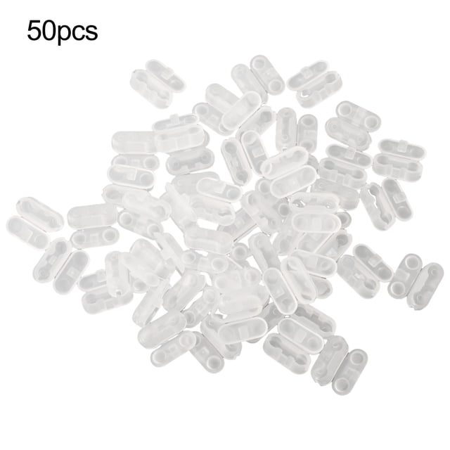 10/30/50 Pcs Pinces de Connecteur de Cordon de Traction pour Stores Enrouleurs Clips d'Extension de Connecteur de Chaîne de Rideau en Plastique pour Réparation de Stores Verticaux