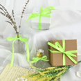 thumbnail image 4 of TONIFUL 3/8 Inch x 100yds Fluorescent Apple Green Satin Ribbon Thin Solid Fabric Ribbons Roll for Gift Wrapping Invitation Floral Hair Balloons Craft Sewing Party Wedding Decoration Valentine's Day, 4 of 6
