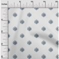 thumbnail image 1 of oneOone Cotton Poplin Fabric Circle Ikat Decor Fabric Printed BTY 56 Inch Wide, 1 of 4