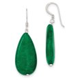 thumbnail image 1 of Boucles d'Oreilles en Argent Sterling Vert Foncé Jade QE5897, 1 of 2