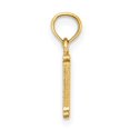 thumbnail image 2 of Diamond2Deal 14K Yellow Gold Block Letter M Initial Pendant for Women, 2 of 6