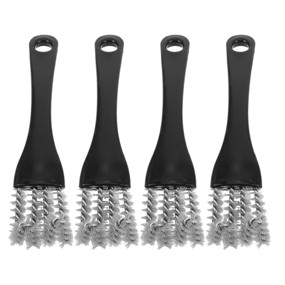 Miangastore Outdoor Grilling Brush Plastic 4Pcs 6.5*1.4*0.8In