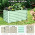 thumbnail image 3 of GloryStar Raised Garden Bed, Heavy Duty Galvanized Steel Planter Box, Open Bottom for Outdoor Flower & Vegetable Gardening – Safety Edge & Glove Included, 3 of 9