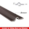 thumbnail image 3 of 2-8m Weather Seal PU Form Sealing Strip Door Stripping Self Adhesive Home, 3 of 4