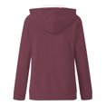 thumbnail image 3 of Timegard Sweatshirts for Women Drawstring Hoodies Pullover Top Fall Casual Loose Cardigan with Pockets, 3 of 4
