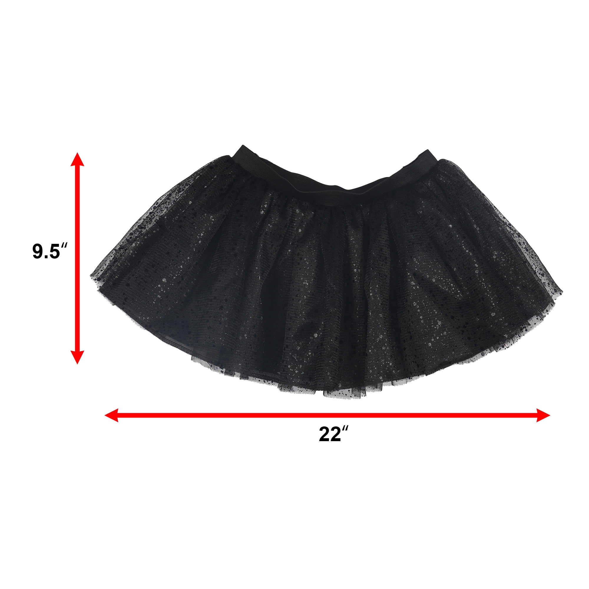 Halloween Tutu Noir L/Tg Fille