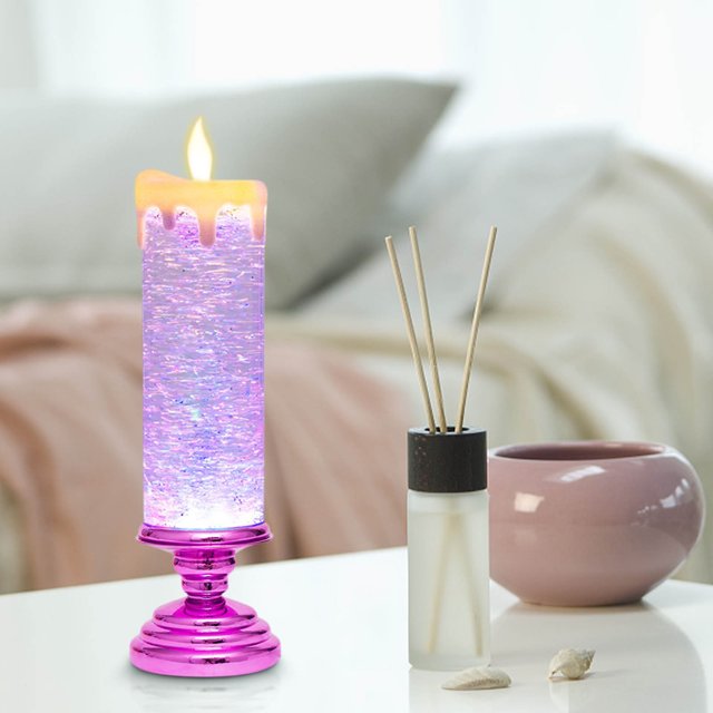 Meitianfacai Christmas Candle Colorful Colorful Crystal Candle Decoration