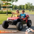 thumbnail image 3 of VOLTZ TOYS 2-Seater 24V Kids Ride On UTV - Realistic Off-Road Dune Buggy with EVA Tires, Spring Suspension, Remote Control & Music - Blue, 3 of 8