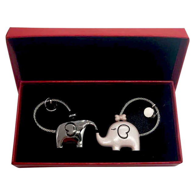 Cadeaux de la Saint-Valentin, Cadeaux de Noël pour Mari 2 Pcs Cadeau de la Saint-Valentin Cadeau de Noël Porte-Clés Rond en Acier Inoxydable Cadeaux de la Saint-Valentin pour Lui, Cadeaux de la Saint-Valentin pour Lui