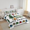 thumbnail image 3 of Erosebridal Happy Camping Bedding Twin Comforter Set, RV Camper Down Comforter, Cartoon Camp Decor, Reversible 2-Piece, 3 of 7