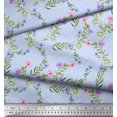 thumbnail image 2 of Soimoi Velvet Fabric Dot,Leaves & Floral Decor Fabric Printed Yard 58 Inch Wide, 2 of 3