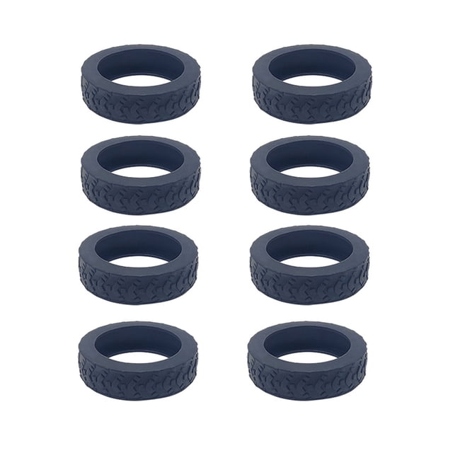 Xingzhi 10 Pcs/ensemble Housse de Protection pour Roulettes de Valise à Grand Compatibilité et Noir Doux