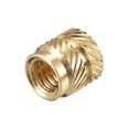 thumbnail image 4 of Unique Bargains Knurled Insert Nut M4 x 6mm L x 6mm OD Female Thread Brass Embedding Nut 60 Pack, 4 of 5