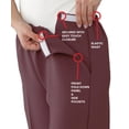 thumbnail image 2 of Silverts Women Track Open Side Pant, 2XL Plus Size, Blue, 2 of 2