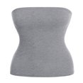 thumbnail image 3 of CHUANK Women‘s 2-Pack Basic Solid Stretchy Cotton Long Bandeau Tube Top, 3 of 5