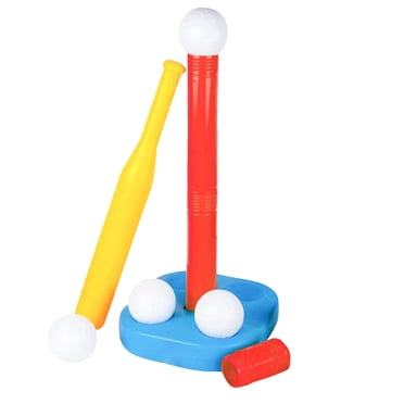XFGOU Toys and Hobbies T Ball Set Toddler Tball Set For Kids 35 With 20" Batting Tee Baseball Tee Stand 9 Soft Baseballs For Kids Plastic Baseball Bat Ball Set Outdoor Toys For Kids Ages