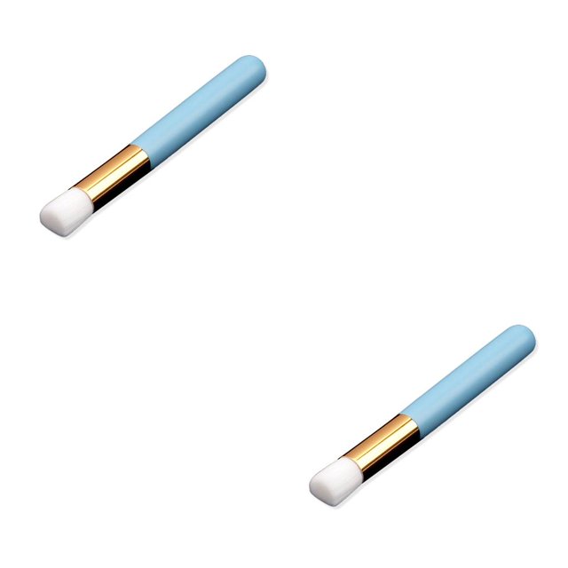 serony Lash Shampoo for Lash Extensions Nose Brushes Flat Flower Head for Skin Care blue flat head 2Set