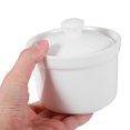 thumbnail image 4 of 2pcs Ceramic Stew Bowl Soup Pot Restaurant Dessert Cup with Lid, 4 of 8