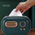 thumbnail image 4 of Facial Tissue Box Cover Holder, Retro  Shape Tissue Cover Box Wide Opening Napkin Holder Pumping Paper Case Dispenser, Desktop Decoration for Bathroom Vanity Countertops, 4 of 8
