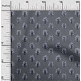 thumbnail image 1 of oneOone Cotton Cambric Fabric Floral & Flying Swan Block Print Fabric BTY 56 Inch Wide, 1 of 4