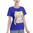 thumbnail image 2 of T-Shirt Basique à Manches Courtes pour Femmes Sailor Moon Édition Q Tsukiha, 2 of 6