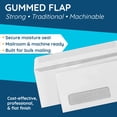 thumbnail image 3 of 500#9 Single Window Security Envelopes, Thick Gummed Seal, Designed for Secure Mailing of Payroll Checks, QuickBooks Invoices, Return Mail, and Business Statem, 3 of 6