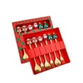 thumbnail image 1 of Amzcrzy Forks Christmas Spoon Christmas Dessert Spoon Fork Stainless Steel Tableware Set Cute Doll With Hand Gift Some Tableware Utensils Flatware Camping Utensils, 1 of 2