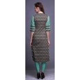 thumbnail image 4 of Bimba Kurtis Indiennes Longues Droites Imprimées à Manches 3/4 pour Femmes, Tunique d'Été, 4 of 6