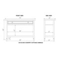 thumbnail image 4 of Alaterre Furniture Table Multimédia/console Country Cottage Finition Antique Rouge, 4 of 6