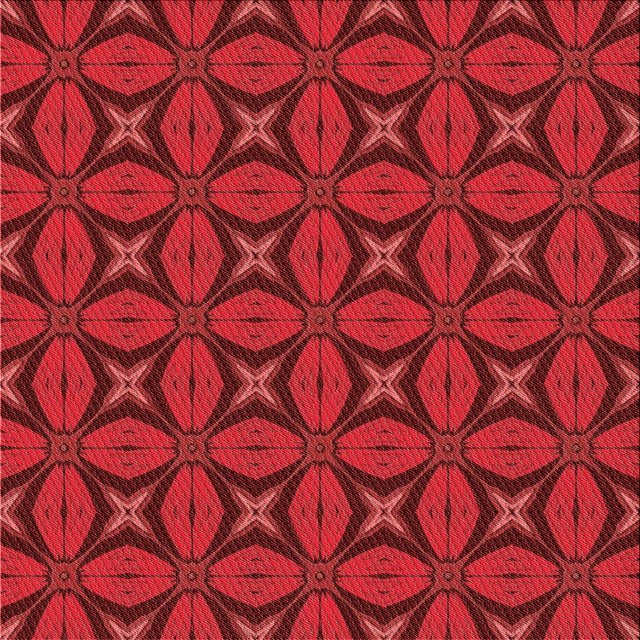 Ahgly Company Tapis d'Intérieur Lavables à la Machine, Carrés, Transitionnels, Rouges, 5 Pieds Carrés