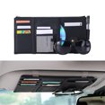 thumbnail image 2 of Car Sun Visor Organizer, Card Holder Zipper Storage Pouch Bag with Multi-Pocket, 2 of 10