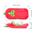 thumbnail image 4 of 1PC Children Adult Extra Thick Ski Board with Steering Wheel Brakes Double Sled, 4 of 8